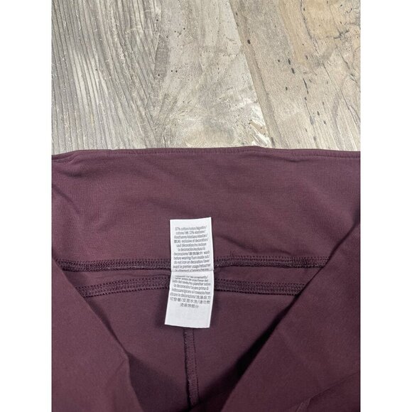 PINK Victoria's Secret Cotton Blend Leggings XL Brown Cross Waist Yoga Lounge - Picture 6 of 9